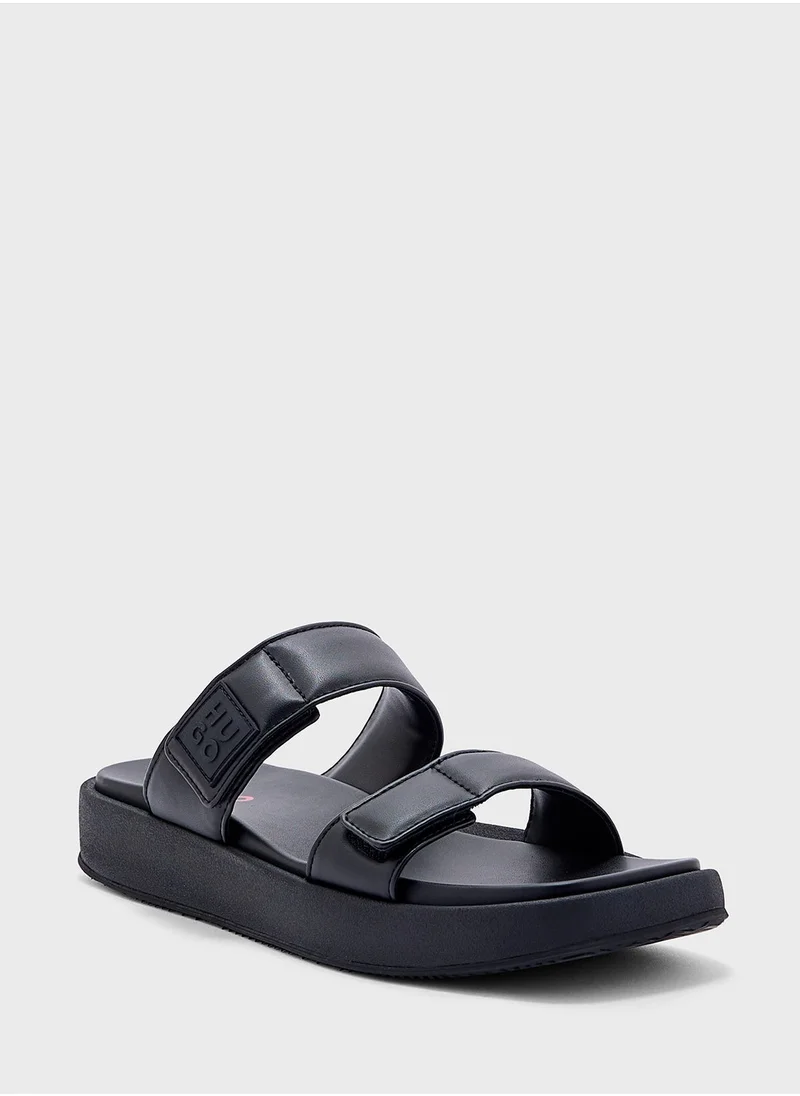 HUGO Emma Single Strap Wedge Sandals