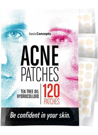 BASIC CONCEPTS Pimple Patches for Face (120 Pack), Hydrocolloid Patch with Tea Tree Oil - Pimple Patch Zit Patch and Pimple Stickers - Hydrocolloid Acne Patches for Face - Zit Patches -Blemish Patches - pzsku/Z090C7D35B2FEC9214212Z/45/1743224177/55ab4030-27c8-46c9-a619-50a5bca1aa90
