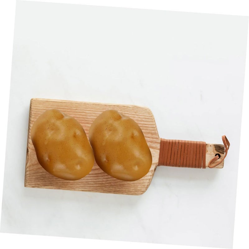 Amosfun 6pcs Lifelike Potato Models Realistic Faux Vegetable Props for Home Decor Dining Room and Photo Displays and Adornments - Image 5