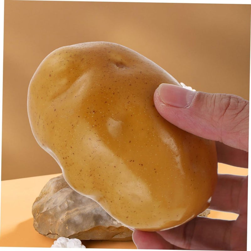 Amosfun 6pcs Lifelike Potato Models Realistic Faux Vegetable Props for Home Decor Dining Room and Photo Displays and Adornments - Image 4