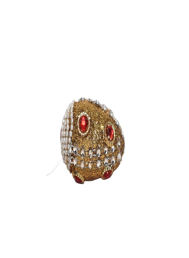 SHOPOBUDDY Pooja supari/Supari Gola Decorated with Glitter & Pearls Used in Weddings and Festival Rituals (25) - Image 2