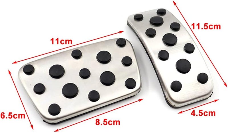 Wivplex Car Brake and Fuel Pedal Cover Kit - Image 2