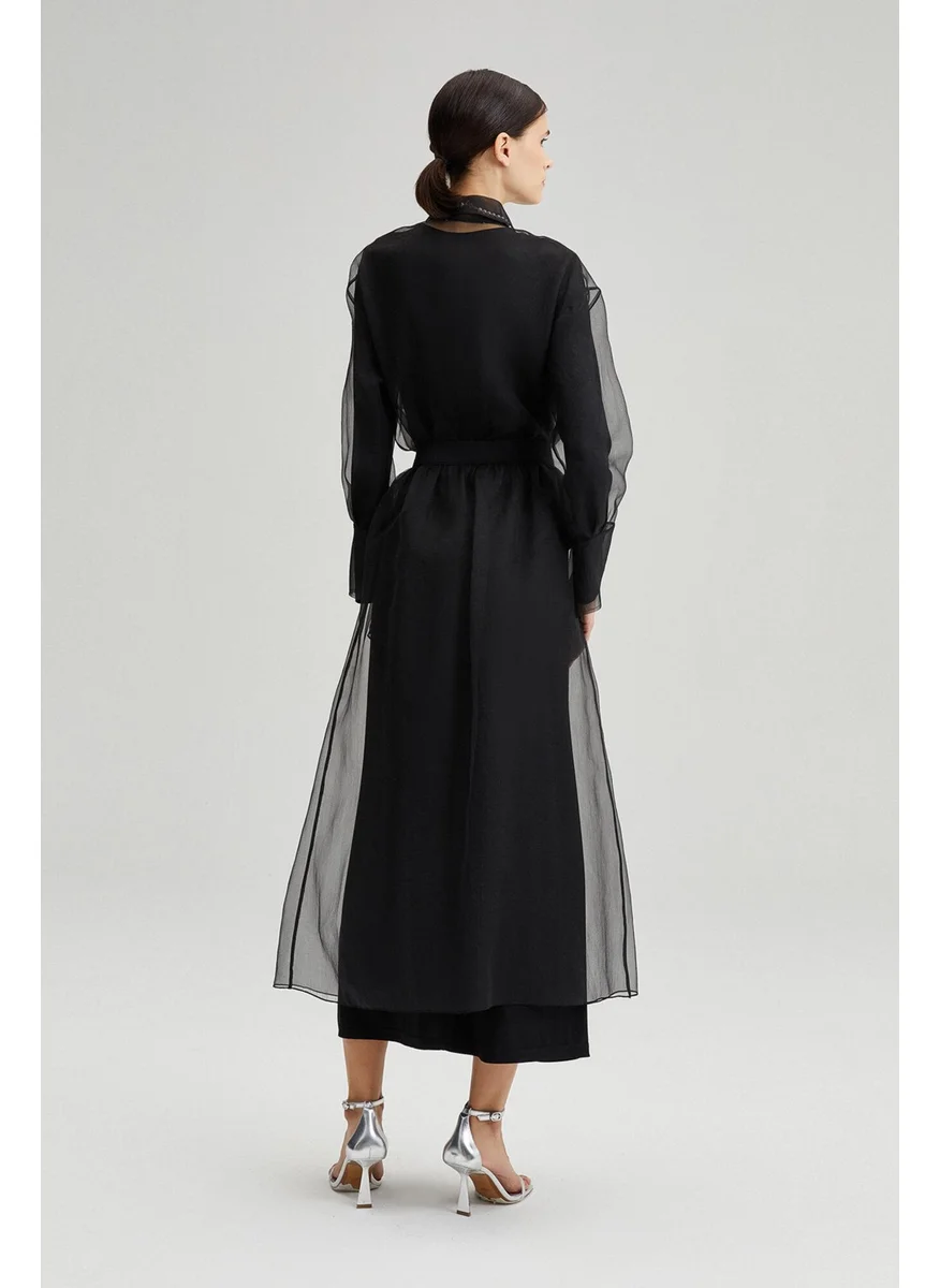 Touche Organza Skirt with Pocket Detail
