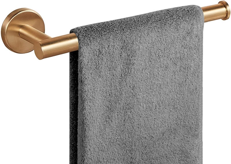 FOMANSH FOMANSH Stainless Steel Towel Holder  Mount on Wall Towel Bar ToiletKitchen Paper Holder SUS 304 Hand Towel Rack Towel Ring for Bathroom Toilet Gold 