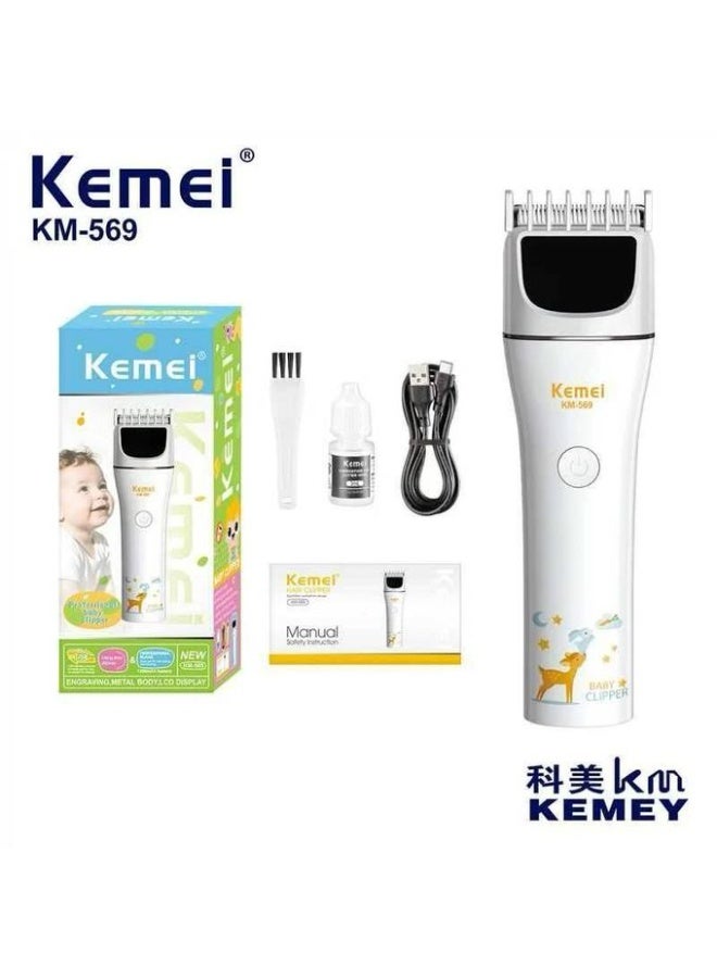 ماكينة قص شعر الأطفال Kemei Kemei Km-569  صامتة