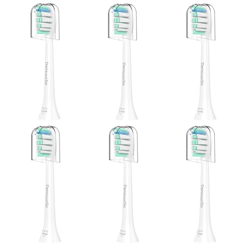 Densuuclin Replacement Toothbrush Heads for Philips Sonicare Replacement Heads, Replacement Brush Head Compatible with Phillips Sonicare Electric Toothbrush, 6 Pack - Image 1