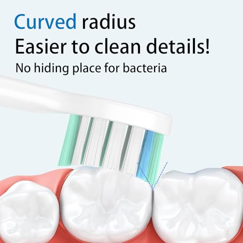 Densuuclin Replacement Toothbrush Heads for Philips Sonicare Replacement Heads, Replacement Brush Head Compatible with Phillips Sonicare Electric Toothbrush, 6 Pack - Image 5