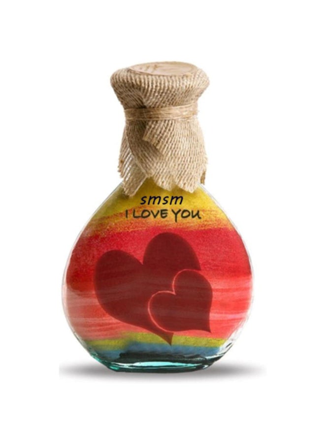Gift Bottle Of Colorful Hand Crafted Sand