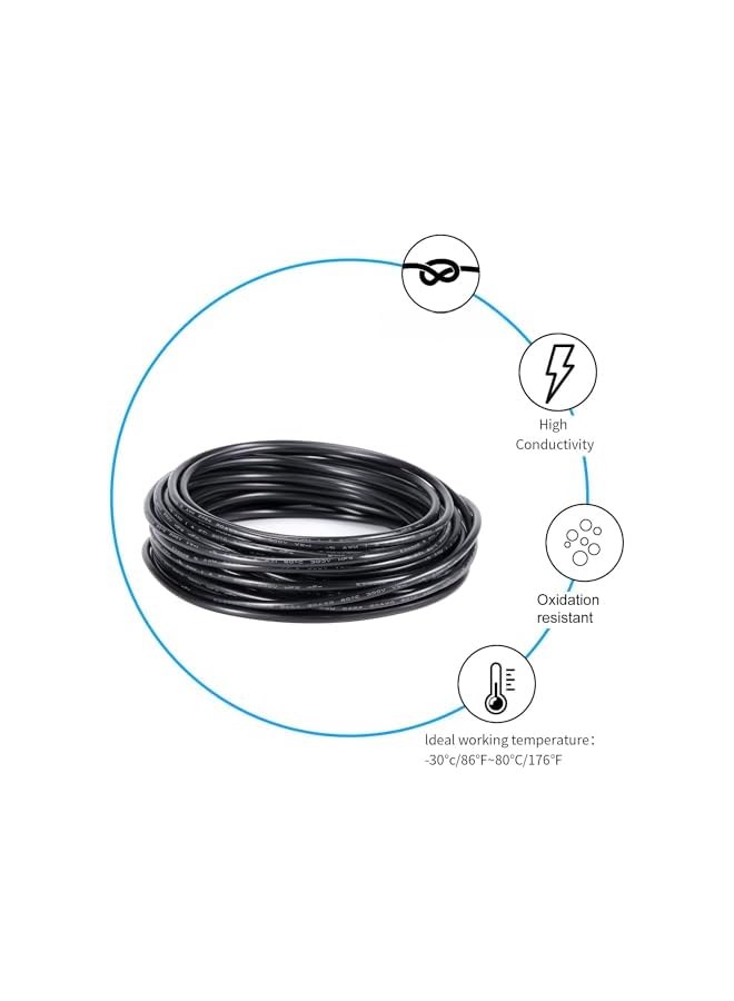 The Bros سلك كهربائي 18 قياس 2 موصل 18AWG سلك كهربائي معزول PVC كابل نحاسي خالي من الأكسجين 32.8 قدم/10 متر كابل LED مرن منخفض الجهد لشرائط الإضاءة LED - Image 3