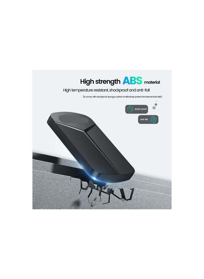 قرص صلب محمول، حاوية قرص صلب بحجم 2.5 بوصة - حاوية HDD/SSD بدون أدوات USB 3.0 إلى SATA III لدعم 7 مم مع UASP، تدعم حتى 4TB، أسود - Image 2