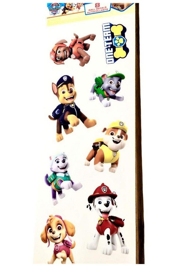 RoomMates Paw Patrol Kids Room Removable Wall Decals - Set of 8 Decals - Image 2