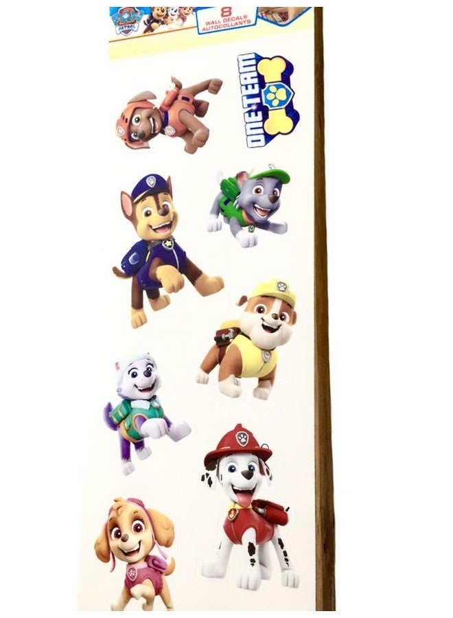 RoomMates Paw Patrol Kids Room Removable Wall Decals - Set of 8 Decals - Image 1