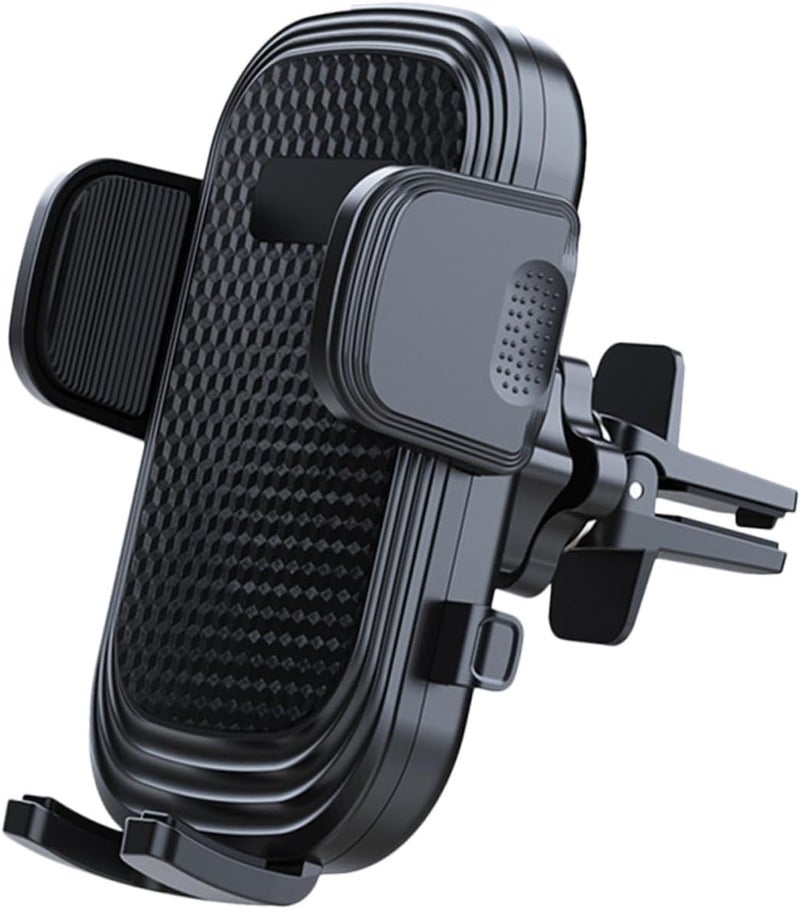 Universal Car Phone Holder Air Vent Mount Cell Phone Clip for Vehicle Black Compatible with Most Smartphones - Image 1