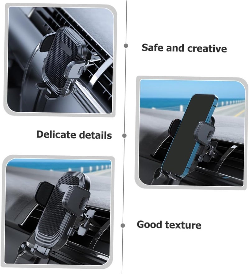 Universal Car Phone Holder Air Vent Mount Cell Phone Clip for Vehicle Black Compatible with Most Smartphones - Image 3