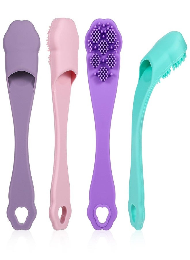TARINI 4Pcs Dog Toothbrush, Pet Finger Toothbrush - Colorful Dog Cat Teeth Cleaning Kit, Easy Oral Care Tool for Small Medium Pets Rabbits - Image 1