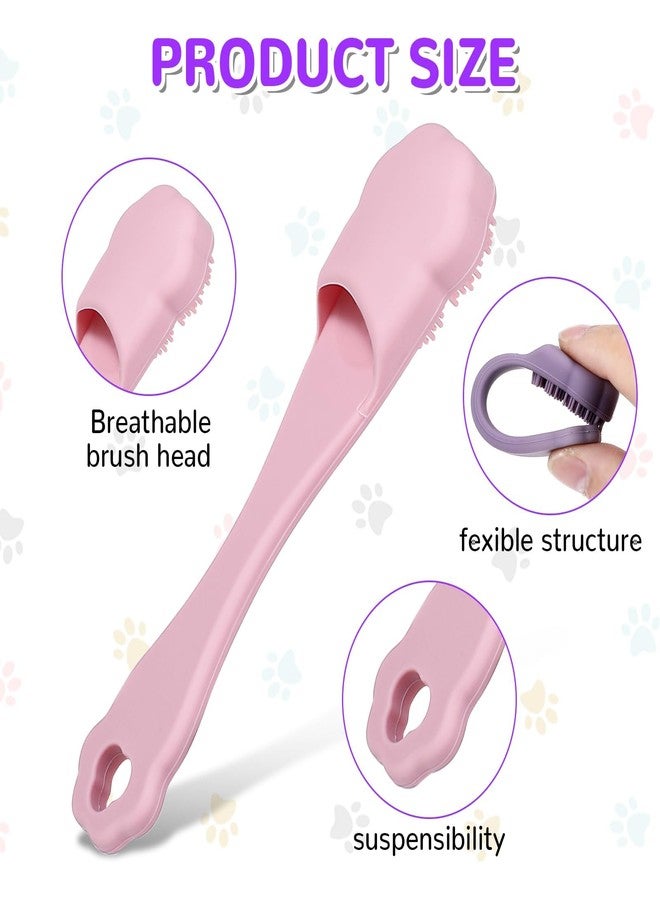 TARINI 4Pcs Dog Toothbrush, Pet Finger Toothbrush - Colorful Dog Cat Teeth Cleaning Kit, Easy Oral Care Tool for Small Medium Pets Rabbits - Image 3