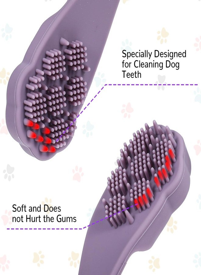 TARINI 4Pcs Dog Toothbrush, Pet Finger Toothbrush - Colorful Dog Cat Teeth Cleaning Kit, Easy Oral Care Tool for Small Medium Pets Rabbits - Image 4