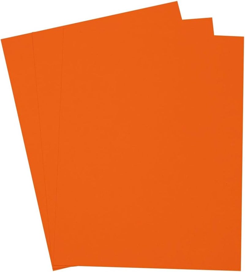 LUXPaper 8.5" x 11" Cardstock | Letter Size | Mandarin Orange | 100lb. Cover (183lb. Text) | 50 Qty - Image 3