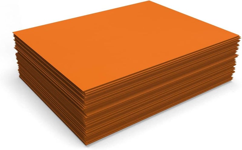 LUXPaper 8.5" x 11" Cardstock | Letter Size | Mandarin Orange | 100lb. Cover (183lb. Text) | 50 Qty - Image 4