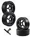 Rcarmumb RC Tires for 17 Infraction LimitlessDboots Hoons 42100 29 Belted RC Tires with Foam Inserts4PCS Front and Rear Mounted On 5Spoker Rc WheelsBlack - Image 2