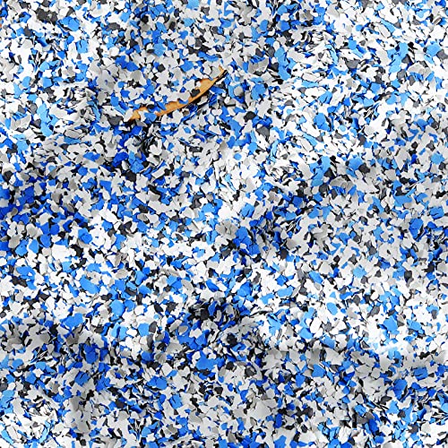 Fabbay 12.4 lb Epoxy Garage Floor Coating Paint, Includes Black, White, Blue, Gray Decorative Color Chips for Garage Floor, Wall Interior and Exterior House Paint - Image 1