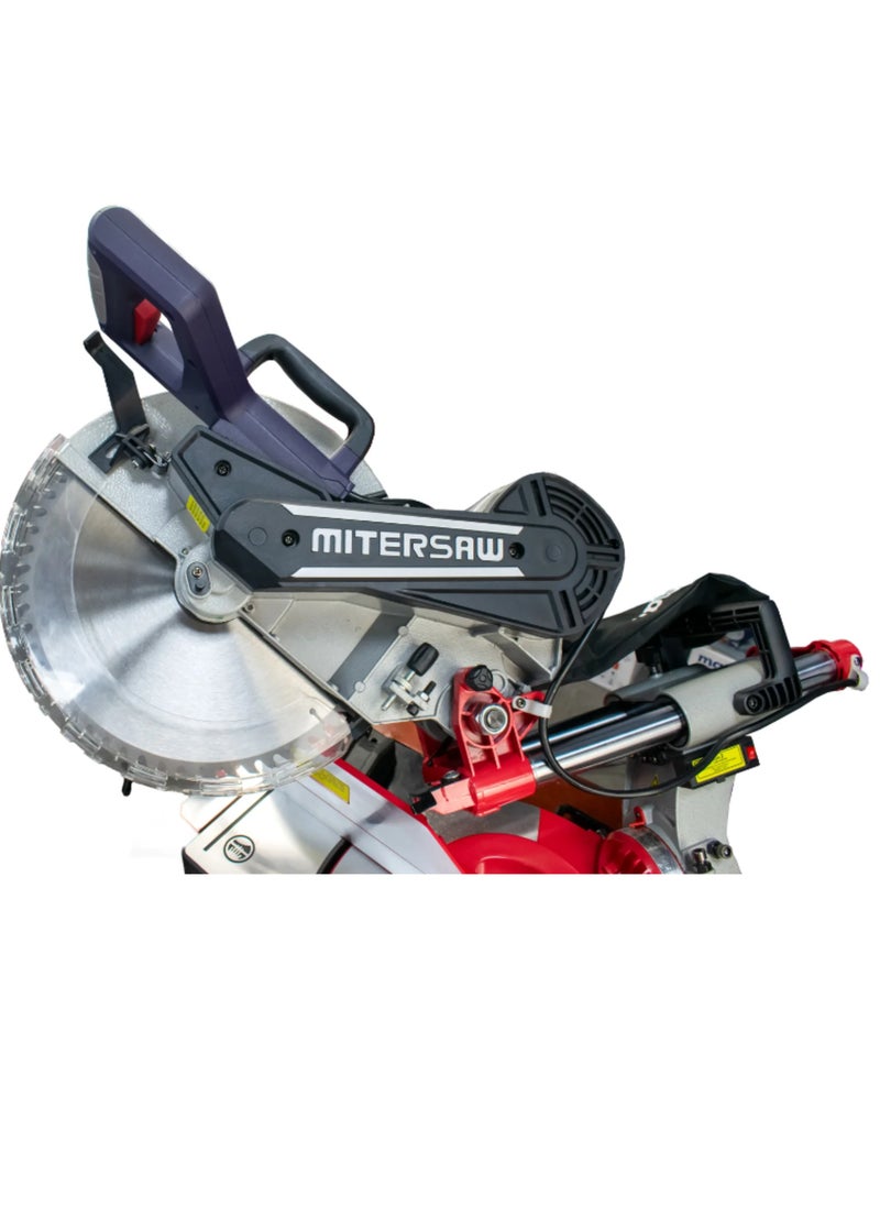 makute 12-Inch Miter Saw with 2000W, 4500 RPM Speed, 305mm Disc for Wood and Metal Cutting - All Copper Wire Motor, 220-240V, MS121-305  - Image 3