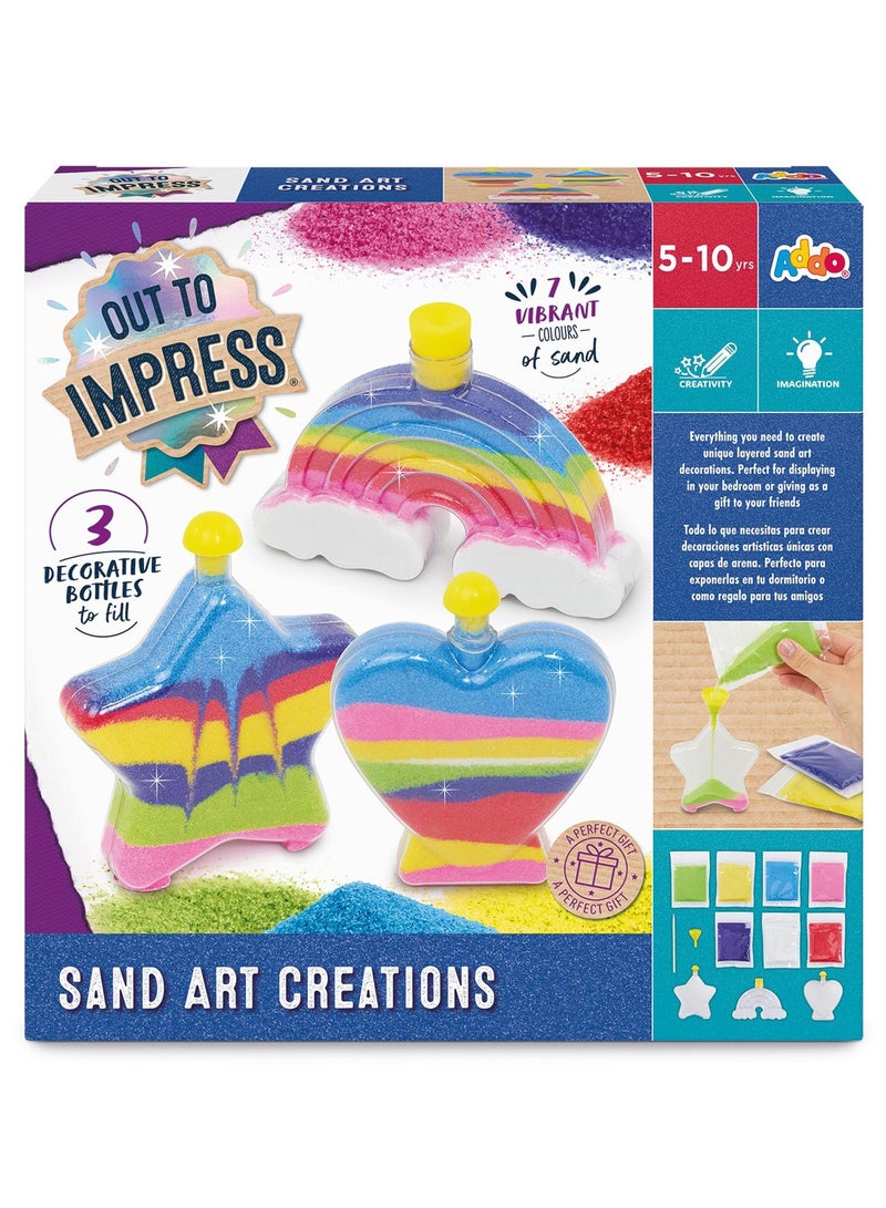 ADDO Addo Out to Impress Sand Art Creations | Sand Creation | Super-soft Sand | Modelling Sand | Creative Fun Ideas | Develops Sensory Skills | Entertaining Toy | Stress Relief Toys for Kids - Image 1