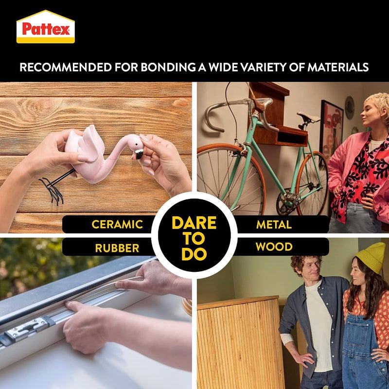 Pattex Universal, Strong All Purpose Adhesive for, Clear Glue for Various Materials, Easy to Use Instant Super Glue, 1 x 3g - Image 5