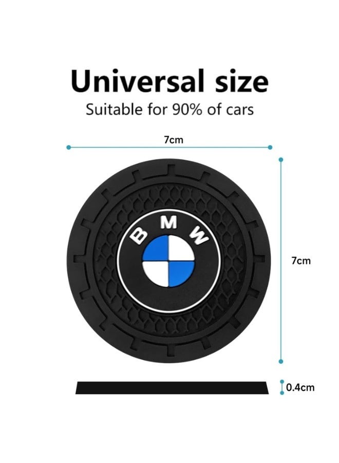 Compatible for 2PC 6.99CM Cup Holder Coaster for BMW Accessories, Silicone Non-Slip Car Interior Accessories - Image 3