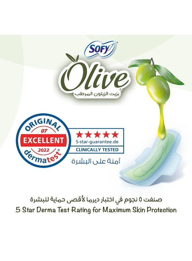 صوفي سوفي فوط صحية رفيعة بزيت الزيتون كبيرة 30 فوطه - Image 2