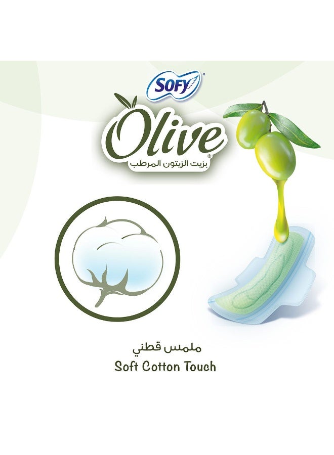 صوفي سوفي فوط صحية رفيعة بزيت الزيتون كبيرة 30 فوطه - Image 4