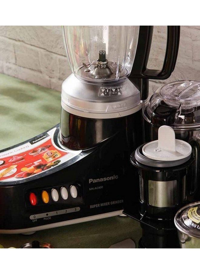 Panasonic 5-Piece Electric Mixer Grinder Set 1000 W MXAC400 Black/Silver/Clear - Image 5