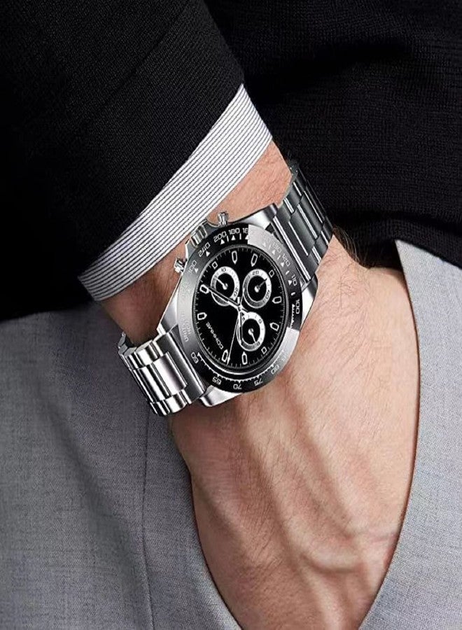 MORANO Moran Stainless Steel Watch Band Quick Release Replacement Metal Strap 20mm 22mm for Men Women (Silver+Folding Clasp, 22mm) - Image 3