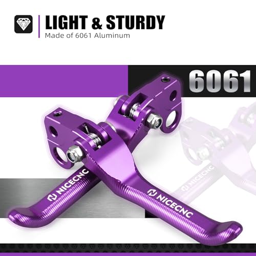 NICECNC Brake Levers Folding Front Rear Brake Levers Compatible with Surron Light bee X/S/ L1E Motorcycle Aluminum CNC Brake Lever Compatible with Segway X160 X260 See Fitment - Image 3