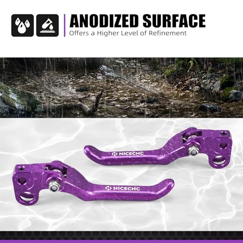 NICECNC Brake Levers Folding Front Rear Brake Levers Compatible with Surron Light bee X/S/ L1E Motorcycle Aluminum CNC Brake Lever Compatible with Segway X160 X260 See Fitment - Image 5