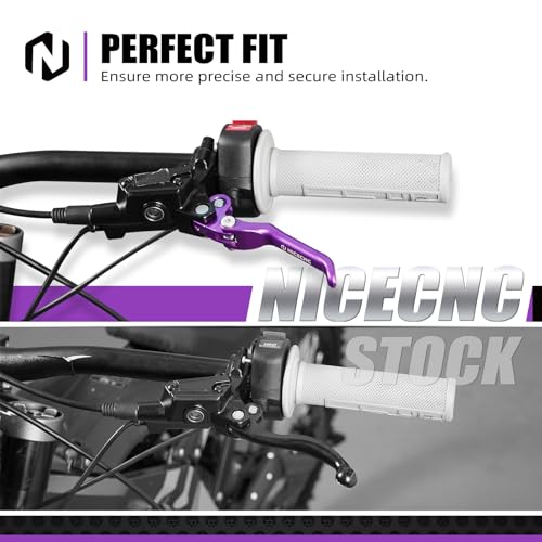 NICECNC Brake Levers Folding Front Rear Brake Levers Compatible with Surron Light bee X/S/ L1E Motorcycle Aluminum CNC Brake Lever Compatible with Segway X160 X260 See Fitment - Image 2