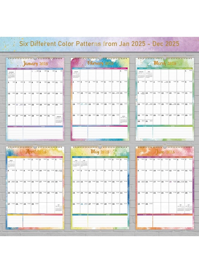 Artfan 2025 Wall Calendar - Wall Calendar 2025, 12" x 17", Jan.2025 - Dec.2025, 2025 Calendar with 12 Months, Twin-Wire Binding + Hanging Hook + Large Ruled Blocks with Julian Dates  - Image 5