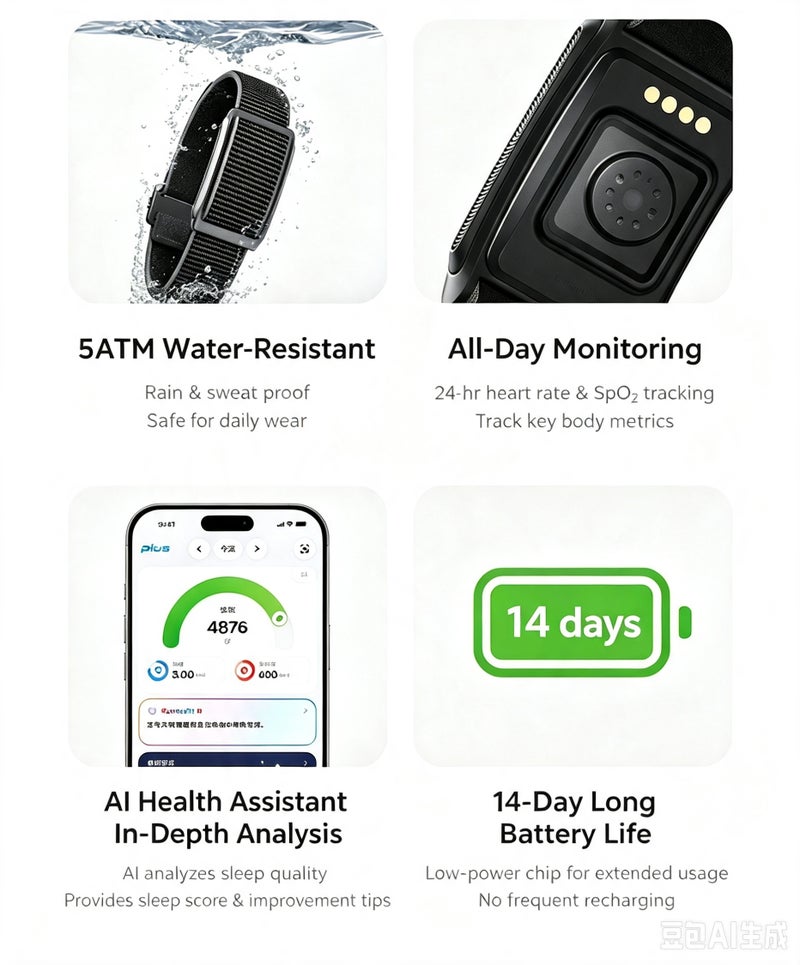 سوار تتبع اللياقة WatchPeak S6 - Image 4