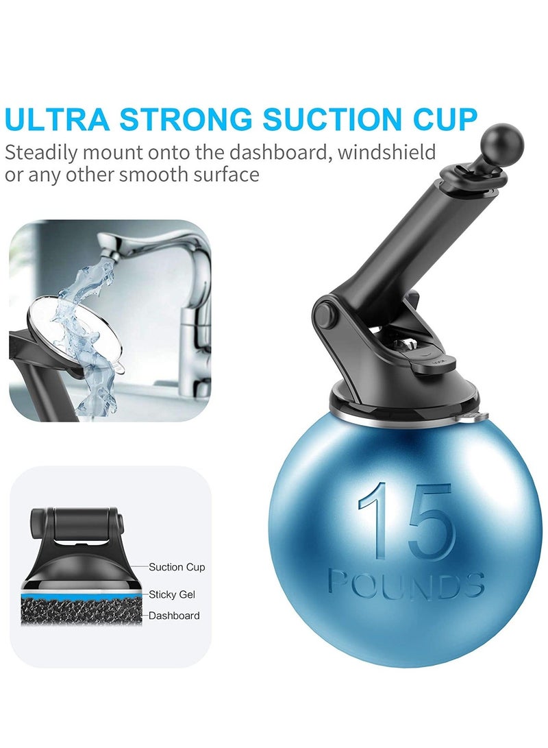 Car Mobile Phone Holder Car Suction Cup, 360 Car Mobile Phone Holder for Dashboard Windscreen, Universal Smartphone Holder Car for iPhone 13/12/11 Pro Max, Samsung s21/a20 etc - Image 4