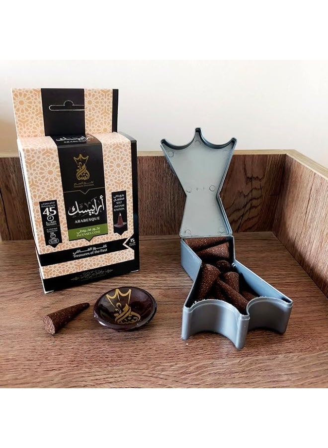 بخور أنسام بخور مخروطي من انسام - 15 قمع في كل عبوة - Image 3