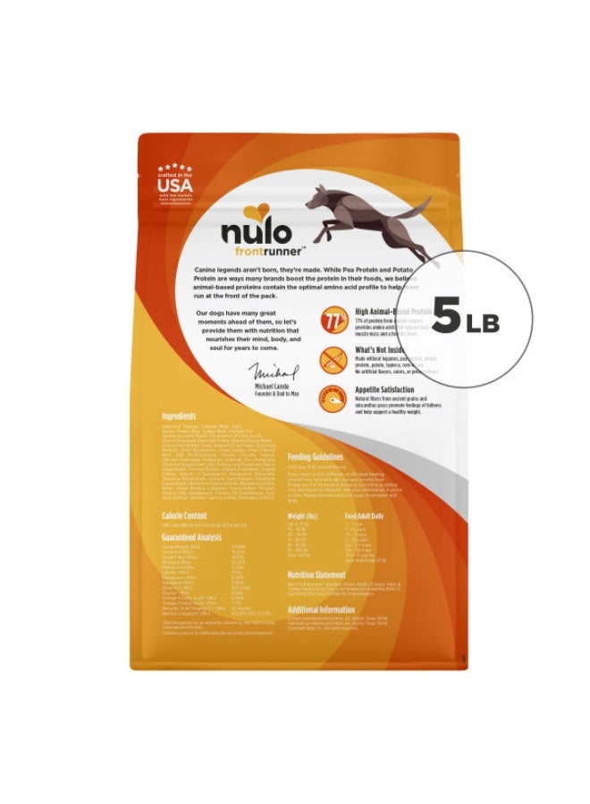 Nulo Frontrunner Premium Chicken, Oats & Turkey with Patented BC30 Probiotics Dry Dog Food 11.36Kg - Image 1