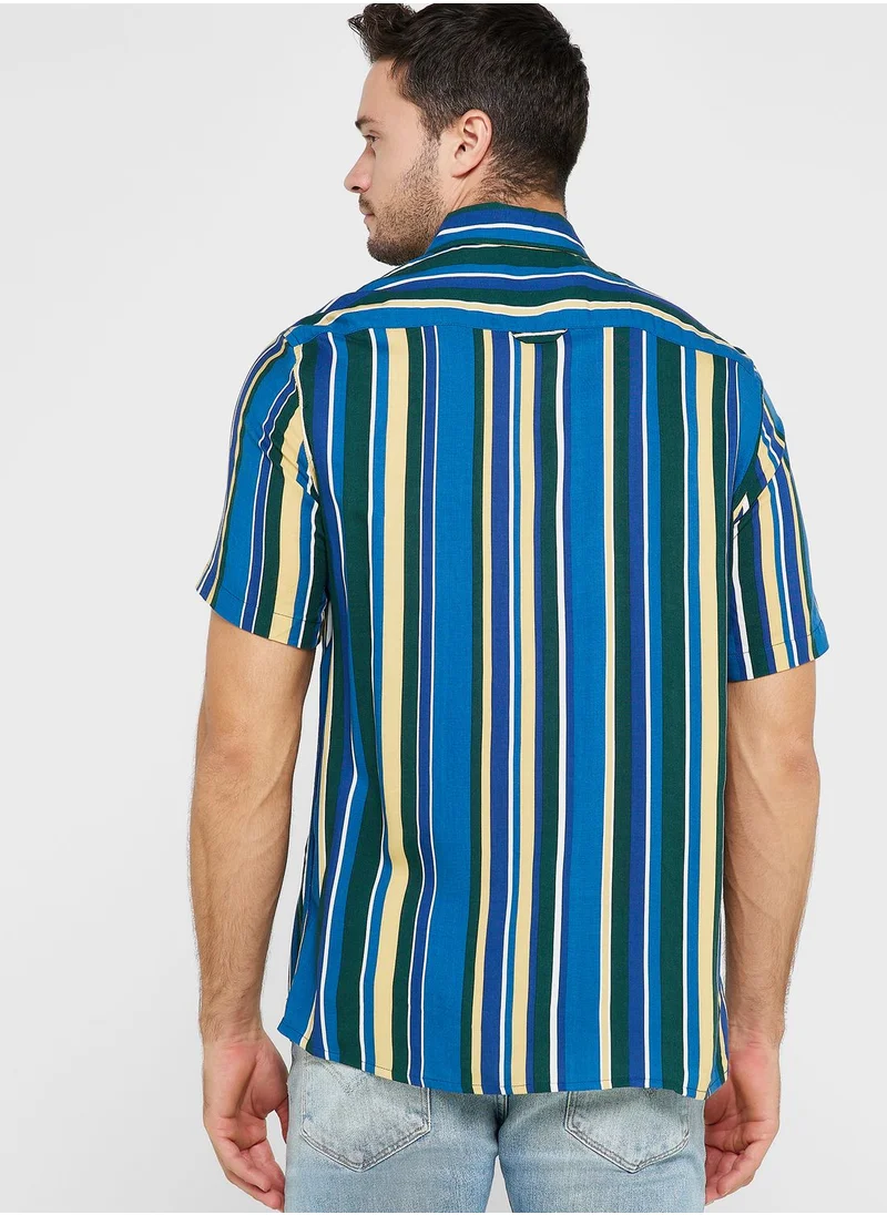 مانجو مان Stripe Regular Fit Shirt