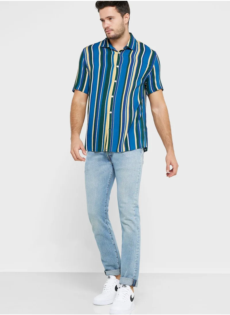 مانجو مان Stripe Regular Fit Shirt