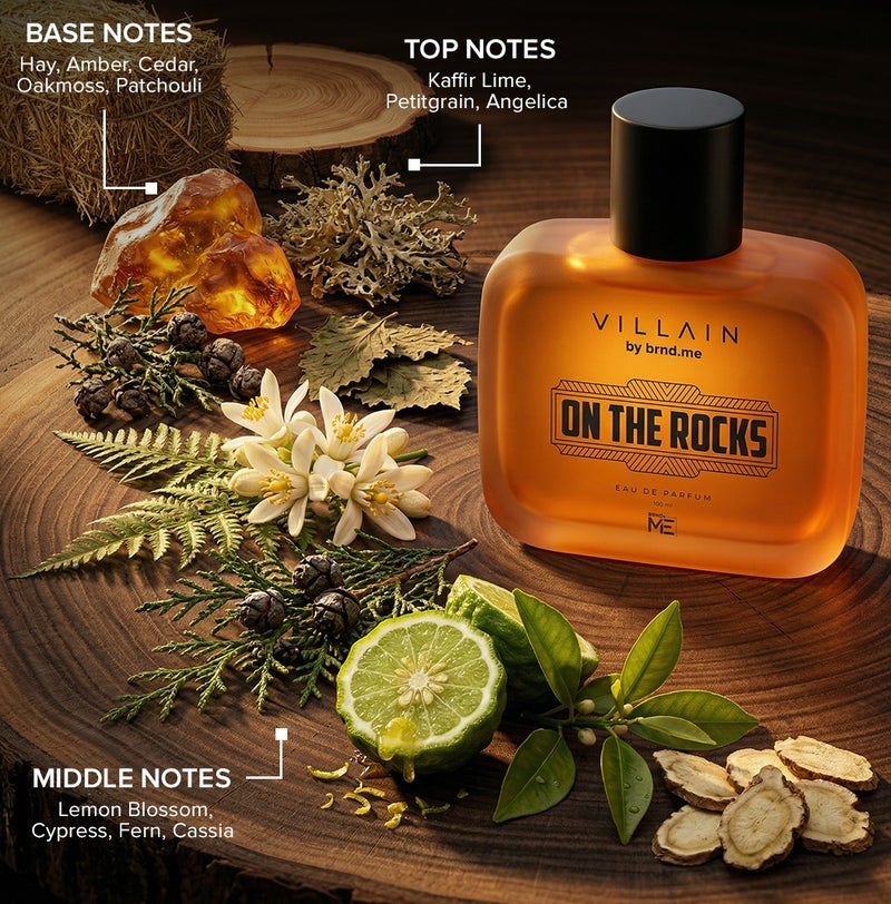 VILLAIN On The Rocks EDP for Men, Perfume for Men 100ml - Image 5