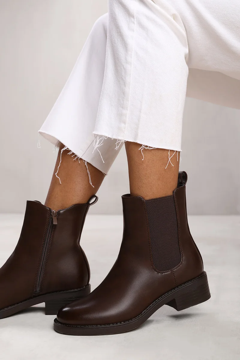Where's That From 'Serna' Ankle Boot With Elastic Panel And Side Zip