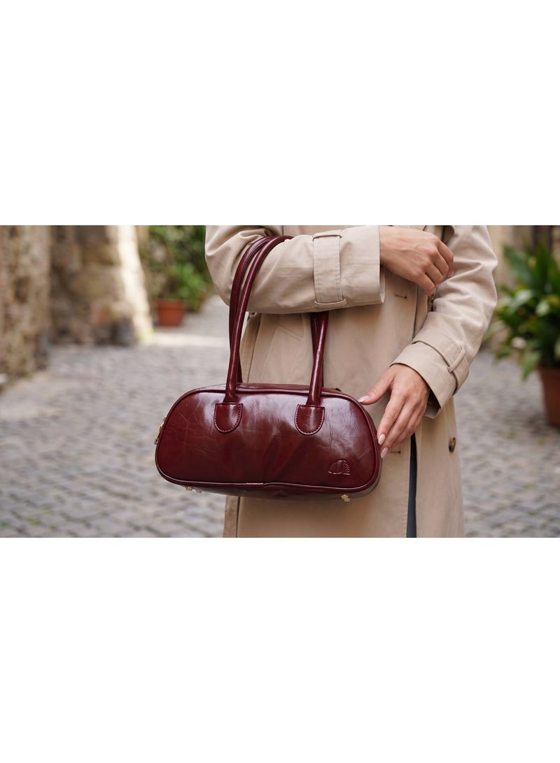 ريتزي Tulu Shoulder Bag - Burgundy - Image 4