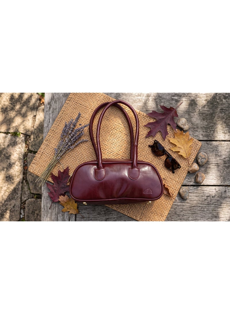 ريتزي Tulu Shoulder Bag - Burgundy - Image 2