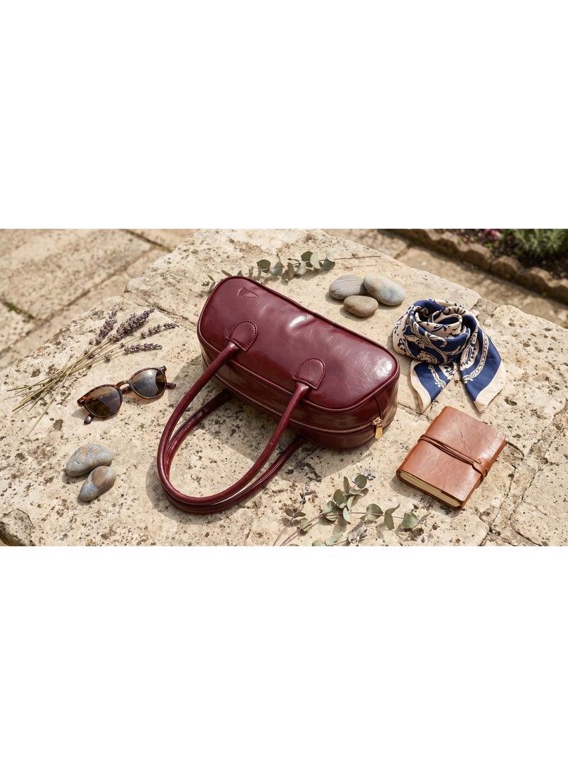 ريتزي Tulu Shoulder Bag - Burgundy - Image 3