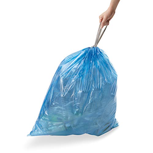 simplehuman Code J Custom Fit Drawstring Trash Bags, 100 Count, 30-45 Liter / 8-12 Gallon, White - Image 3