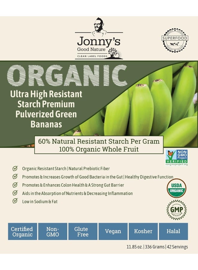 Jonnys Good Nature Organic Ultra High Resistant Starch Green Banana Flour - Image 1